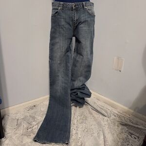 Vintage Medium Wash Flared Jeans Size 12